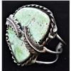 Image 2 : Historic Navajo Sterling Turquoise Cuff Bracelet
