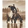 Image 2 : Framed Cowboy Print ''Cowboy at the Watering Hole''