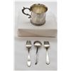 Image 3 : Vintage Child's Cup, 2 Forks, and 1 Spoon
