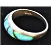 Image 5 : Estate Sterling Opal Ring, Size 9.25