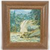 Image 1 : Original Oil Painting of Waterfall