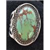 Image 1 : Navajo Sterling Stone Mt. Turquoise Ring, Sz 9.5
