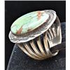 Image 3 : Navajo Sterling Stone Mt. Turquoise Ring, Sz 9.5