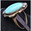 Image 2 : Vintage Navajo Sterling Turquoise Ring, Size 7.5