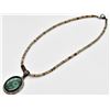 Image 5 : Sterling Malachite Pendant Necklace