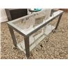 Image 2 : Metal And Glass Sofa Table