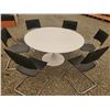 Image 1 : White Table And 6 Chairs