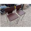 Image 1 : 2 Leather Style Bar Chairs