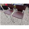 Image 2 : 2 Leather Style Bar Chairs