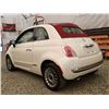 Image 19 : B6 --  2012 FIAT500 LOUNGE CONVERTIBLE, White, 209,192 KMS