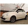 Image 1 : B6 --  2012 FIAT500 LOUNGE CONVERTIBLE, White, 209,192 KMS
