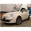 Image 2 : B6 --  2012 FIAT500 LOUNGE CONVERTIBLE, White, 209,192 KMS