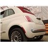 Image 59 : B6 --  2012 FIAT500 LOUNGE CONVERTIBLE, White, 209,192 KMS