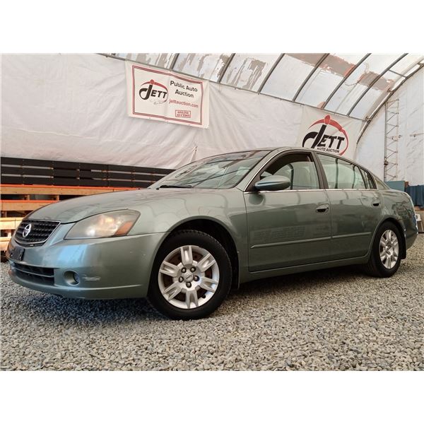 B2 --  2006 NISSAN ALTIMA S, GREEN, 152,430 KMS