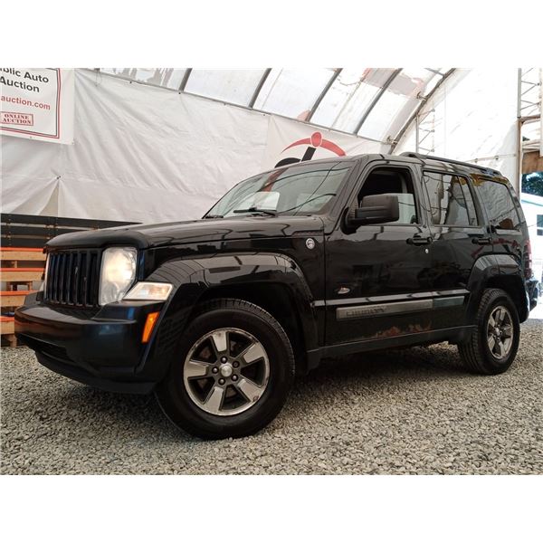 E2 --  2008 JEEP LIBERTY SPORT 4X4, Black, 232221