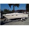 Image 1 : 0F --  1984 SEARAY BOAT 24FT APX SITTING ON A 23.5 FT APX EZ LOADER BOAT TRAILER, 1409 HOURS