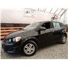 Image 1 : E1 --  2014 CHEVROLET SONIC LT, Black, 184,108 KMS
