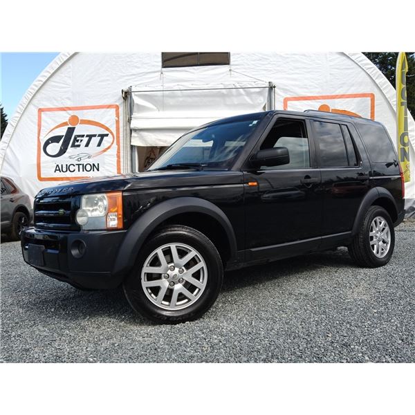 D5 --  2008 LAND ROVER LR3 SE AWD, Black, 260,992 KMS