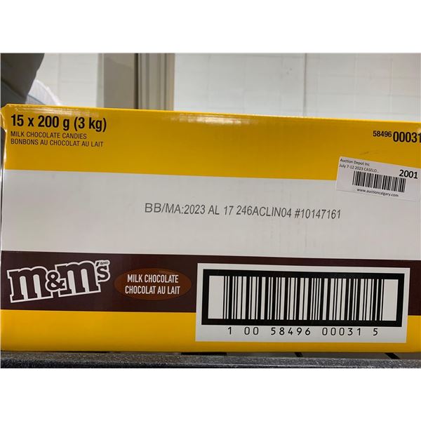 CASE LOT - M&M Milk Chocolate 15x200g