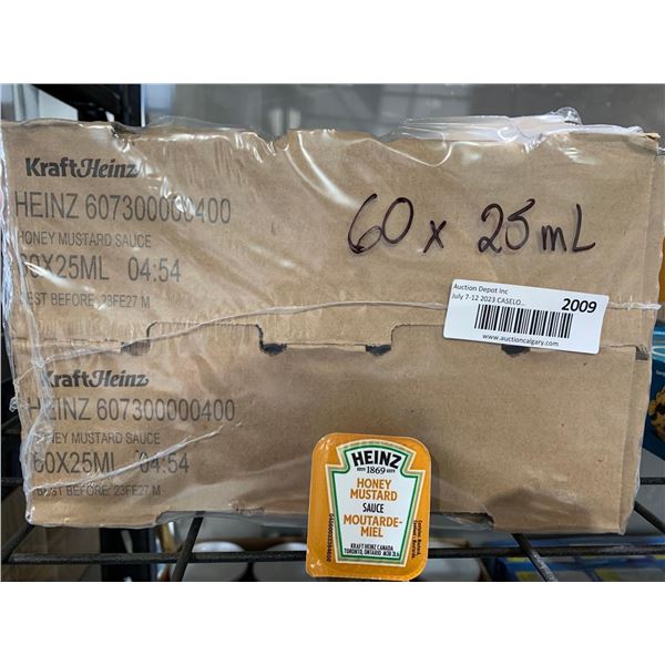 CASE LOT - Kraft Heinz Honey Mustard Individual Dip Packets 60x25ml