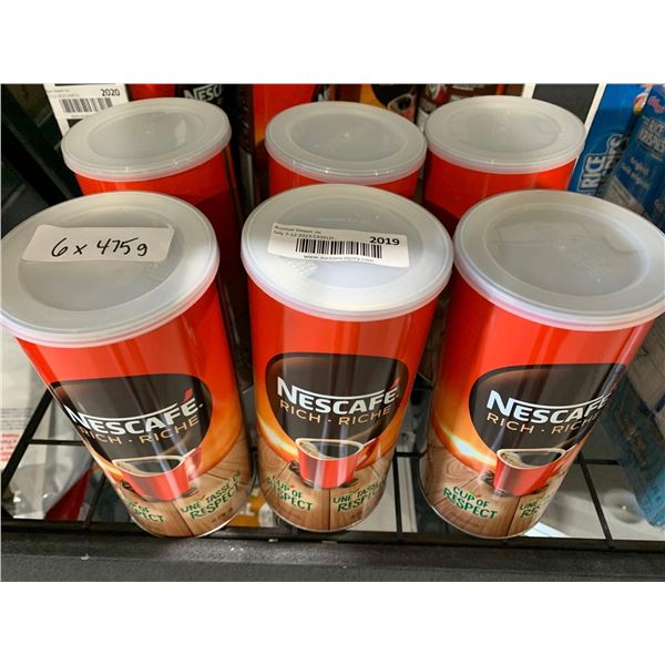 CASE LOT - Nescafe Rich Instant Coffee 6x475g