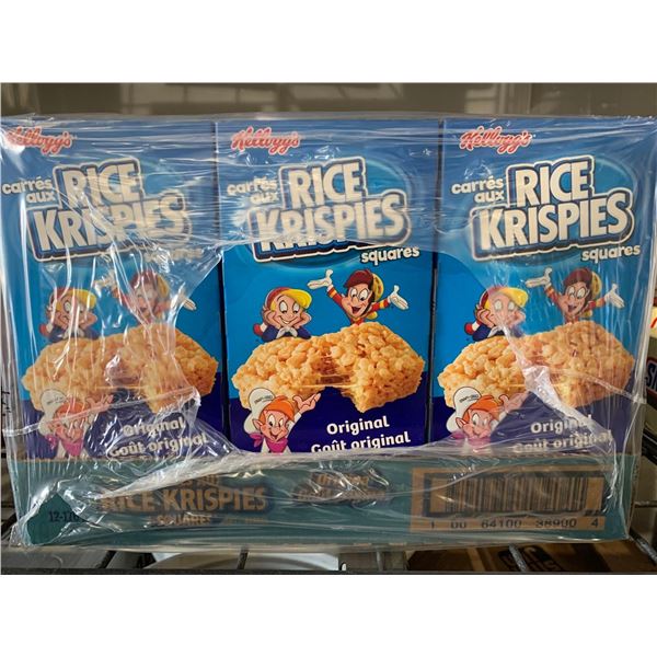 CASE LOT -Kellogg's Rice Krispies Squares 12 x 176g