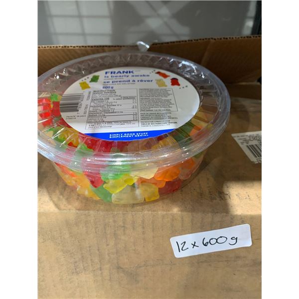 CASE LOT -Frank is Barely Awake Gummy Bears 12 x 600g