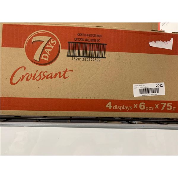 CASE LOT - 7 Days croissants vanilla 4 x 6 x 75g