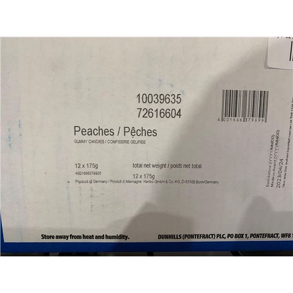 CASE LOT - Haribo Peaches 12 x 175g