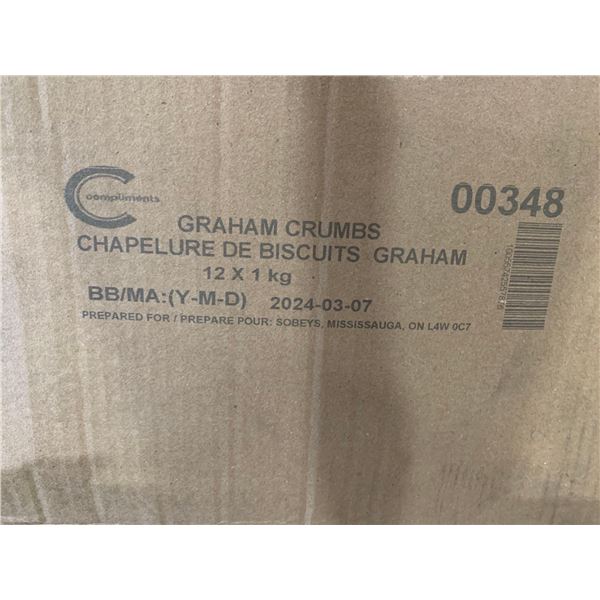 CASE LOT - Graham crumbs 12 x 1kg