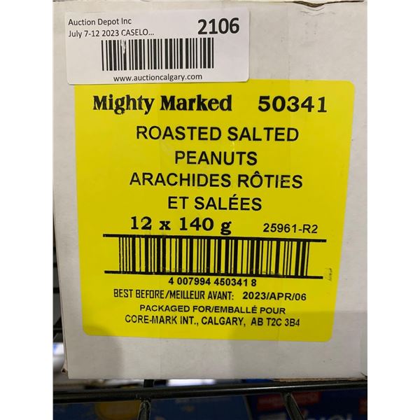 CASE LOT - Roasted salted peanuts 12 x 140g