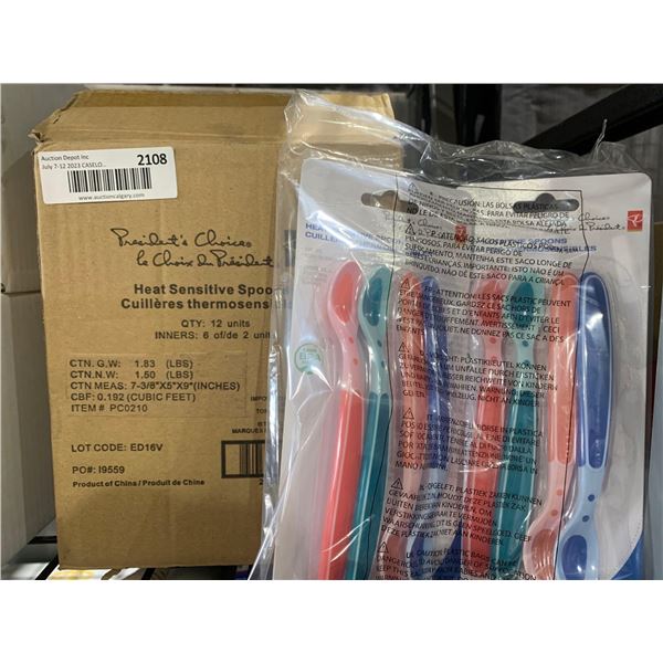 CASE LOT - Heat sensitive spoons 12 units