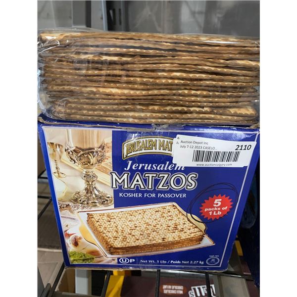 CASE LOT - Jerusalem Matzos 5 x 1lb