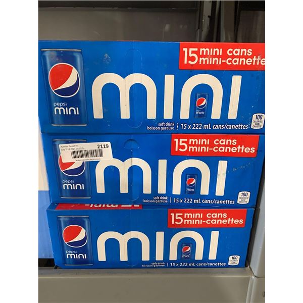 CASE LOT - Pepsi mini cans 45 x 222ml