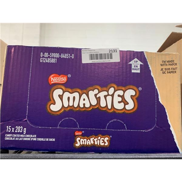 CASE LOT - Smarties milk chocolate 15 x 203g