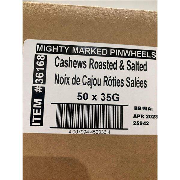 CASE LOT - Cashews roasted & salted 50 x 35g