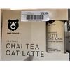 Image 1 : CASE LOT - Two bears frothed chai tea oat latte 6 x 207ml