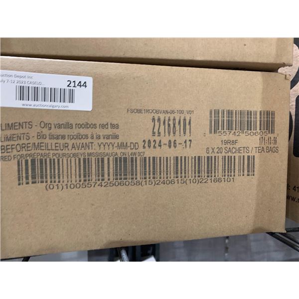 CASE LOT - Vanilla rooibos red tea 6 x 20 tea bags