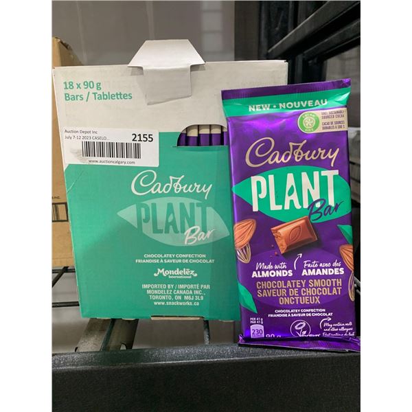 CASE LOT - Cadbury plant based bar made with almonds 18 x 90g