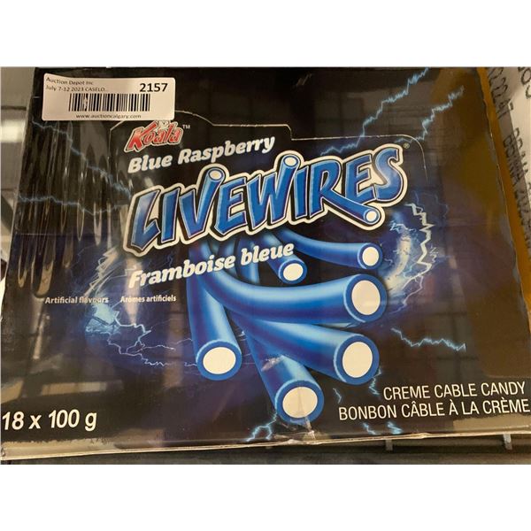 CASE LOT - Koala blue raspberry live wires 18 x 100g