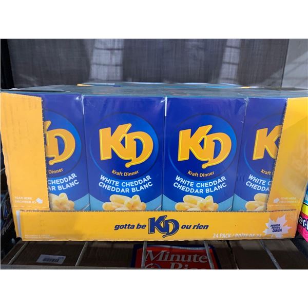 CASE LOT - Kraft dinner white cheddar 24 pack