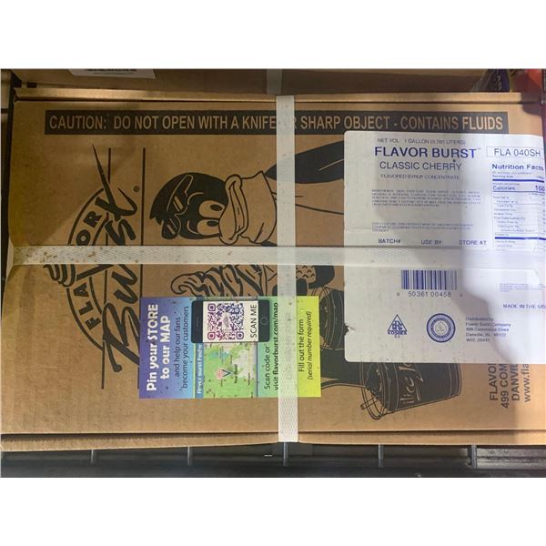 CASE LOT - Flavour burst classic cherry syrup 3.785L