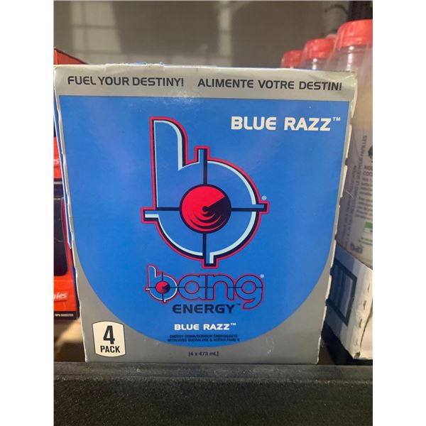 CASE LOT - Bang energy blue razz 4 x 473ml