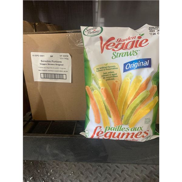 CASE LOT - Veggie straws original 12 x 142g