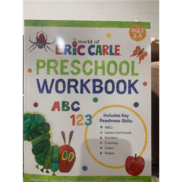 CASE LOT - Preschool workbook ages 3-5 (24 count)