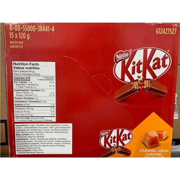 CASE LOT - Kit kat caramel crisp 15 x 120g