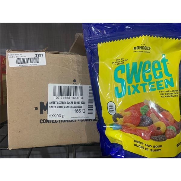CASE LOT - Sweet sixteen candy 6 x 900g