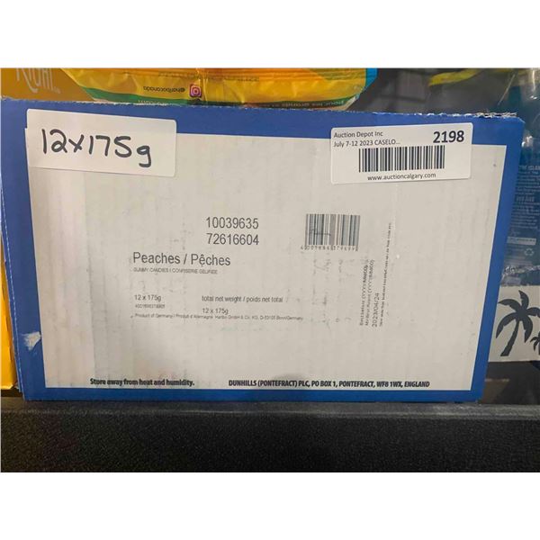 CASE LOT - Haribo peaches 12 x 175g