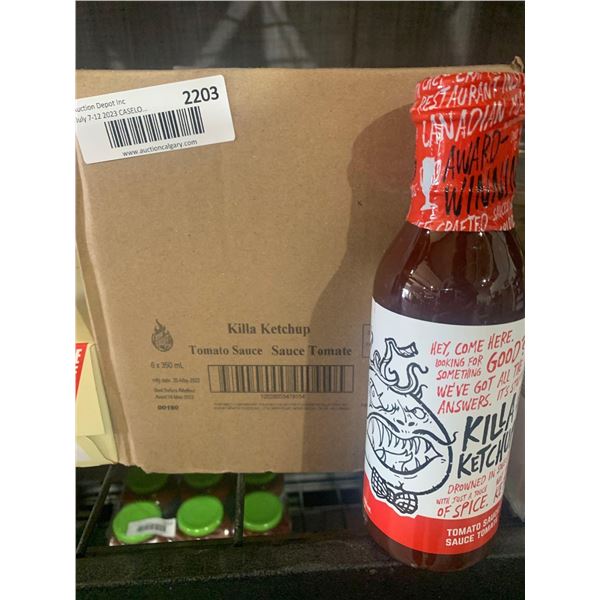 CASE LOT - Killa ketchup tomato sauce 6 x 350ml