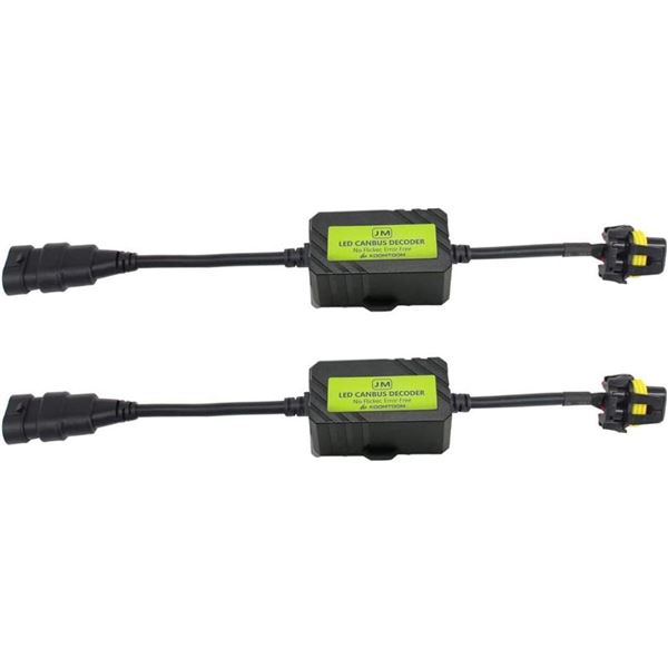 AnyCar Led Headlight Decoder 9005 9006 9012 Canbus Resistor Anti-Flicker Harness Headlight Bulb Deco
